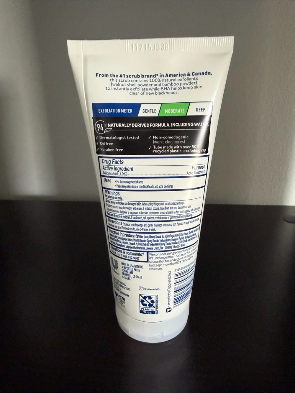 St. Ives BHA Green Tea & Bamboo Face Scrub - Pack of 4 (Green)